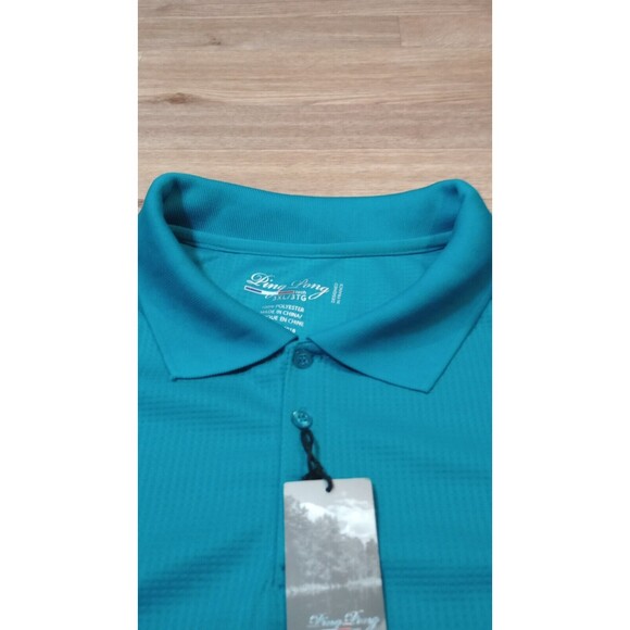 Ping Pong Tech Polo Shirt Mens Sz 3XL Blue Table Tennis Pullover Golf Pro Adult* - Picture 5 of 16